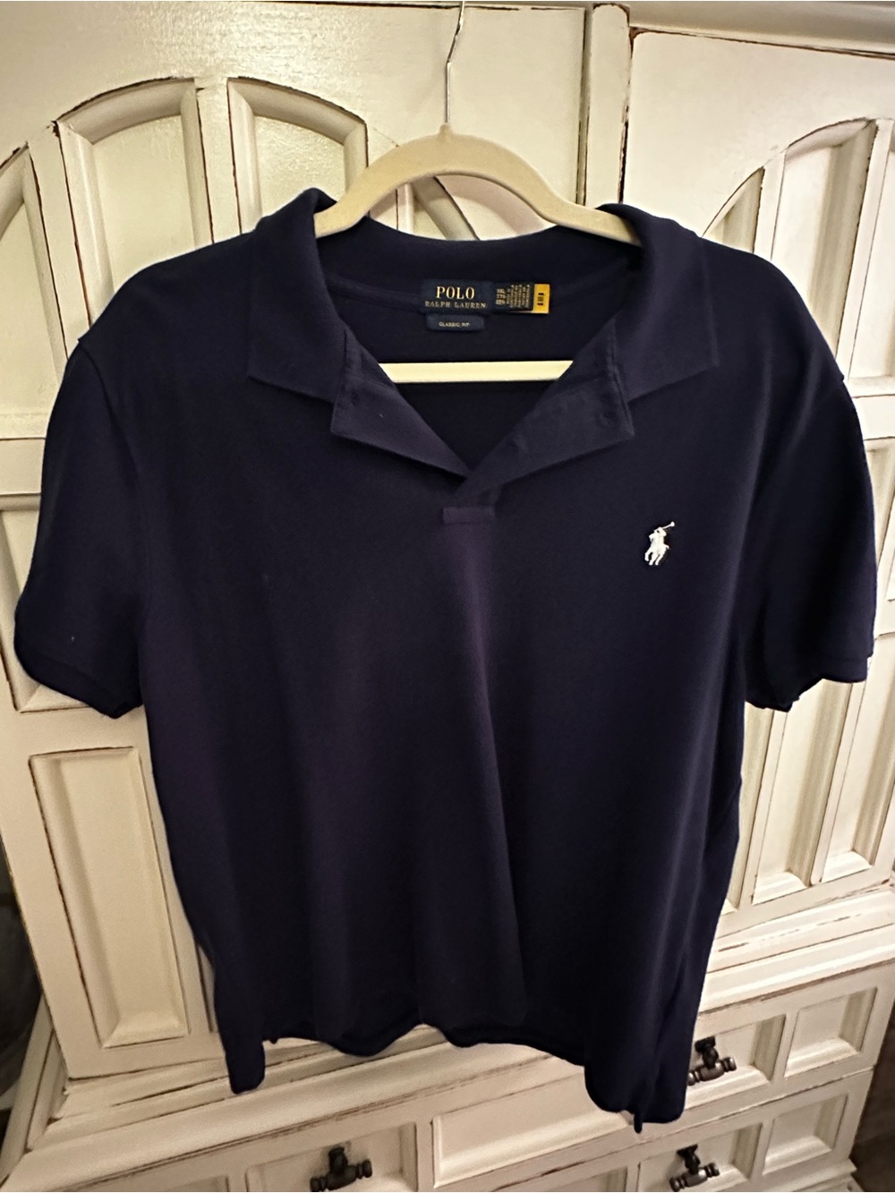Polo by Ralph Lauren Women’s Navy Classic Knit Polo. Size XL